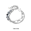 Double-Layer Bead Bracelet For Man Woman Korean Design Titanium Steel Couple Bracelet Kpop Gift - Image 6