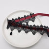 Charm Retro Black Lace Wine Red Velvet Tie Choker Black Teardrop Tassel Necklace for Women Christmas Neck Ornaments Jewelry Gift - Image 2
