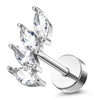 Flat-Back Cartilage Piercing Studs and Hoops in Multiple Styles - Image 11