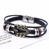 Retro Faux Leather Guitar Bracelet, Punk Rock Music Guitar Leather Bracelet, Handmade Braided Multi-Layer Wrap Bracelet - Image 9