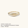 Stainless Steel Tail Ring Simple Style Croissant Grainring Classic Couple for Women Jewelry US5/6/7/8 - Image 7