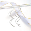 Ear Line For Women Simple Spiral Earrings Rose Gold Color Jewelry Brithday Friendship Gift - Image 3