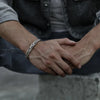 Silver Twisted Woven Bracelet man women Neutral Retro Thai Handmade Opening bangle Gifts - Image 5