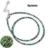 Faceted Gemstones Necklace 2mm Beads Quartz Crystal Tourmaline Lapis Shining Stone Beaded Necklace Choker Jewelry - Image 24