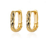 Stainless Steel Irregular Twist Earrings for Women Gold Color Round Hoop Earrings Jewelry Wedding Gifts - Image 9