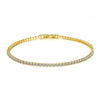Silver Bracelet 16CM To 19CM Tennis Bracelet 2.5MM Zirconia Anniversary Gift - Image 3
