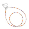 Blue Lapis Lazuli Bead Necklace 2MM Small Agates Sodalite Turquoises Semi-Precious Choker Jewelry Gift - Image 22