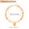 Colorful Acrylic Bead Choker Necklace with Heart Pendant - Image 7