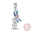 Silver Charm Beads Glowing Luminous Firefly Butterfly Pendant for Bracelet Charm Jewelry - Image 29