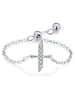 Silver Simplicity 26 Letters Zircon Ring For Women Engagement Wedding Jewelry - Image 14