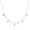 Sign of Life Amulet Jewish Religious Jewelry Gold Color Cute Chai Eye Fish Star CZ Charm Choker Necklace - Image 2
