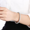 Silver Bracelets necklace Jewelry set for Women 8MM beads chain Girl Party Gifts - Image 3