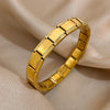 Greatera 9mm Width Italian Charm Stainless Steel Stretch Bracelets Bangles for Women Elastic Link Chain Wristband Jewelry - Image 8