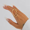 Ingemark 6 Styles Unique Large Petal Flower Twisted Wave Rings for Women Vintage Geometric Adjustable Ring Jewelry Steampunk Men - Image 7