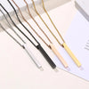 Pillar Necklaces for Men Women,Stainless Steel Rectangle Vertical Bar Pendant Necklace,Simple Casual Collar Gifts - Image 6