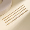 Elegant Minimalist Inlaid Cubic Zirconia Rectangle Oval Link Chain Bracelets For Women Wedding Party Daily Jewelry - Image 1