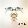 Heart Lock Key CZ Jewelry Set Women Melting Heart Pendant Necklace Imitation Pearl Bracelet Earrings Valentine Love Gift - Image 12