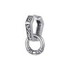 Kofsac Vintage Thai Silver Geometric Earrings Men Personality Punk Hip-Hop Sea Wave Texture Earring Creative Male Jewelry - Image 6