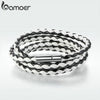PU Leather Bracelet Multi-layer Wrap Braid Long Chain Adjustable Magnet Buckle Unisex for Women and Men Stackable Jewelry - Image 6