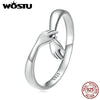 Romantic Hand Open Finger Rings For Women Silver Girl European Simple Adjustable Guardian Ring Jewelry Gift - Image 1