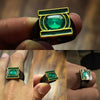 Green Lanterns Ring John Stewart Adjustable Open Band Ring Halloween Cosplay Props Accessory Toy Collection Figure - Image 2