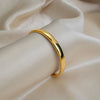 Miia 64MM Minimalist Stainless Steel Metal Smooth Chunky Cuff Open Bracelet Bangle for Women Gold Plated Jewelry - Image 5