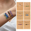 12 Constellation Sign Stone Bracelet for Women Kids Aries Leo Hand Braid Cardstock Bracelet Female Jewelry Birthday Gift - Image 1