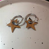 Punk Rock Hollow Thorns Love Heart Pendant Hoop Earrings for Women Men, Lover Cool Rivets Spike Earings Jewelry - Image 3