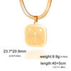 12 Zodiac Sign Necklace for Women Stainless Steel 12 Constellation Pendant Snake Neck Chain Choker Birthday Jewelry Gifts - Image 8