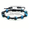 Royal Blue Tiger Eye Stone Beads Bracelet for Women Men Handmade Braided Rope Knot Bangle Couple Adjustable Jewelry Gift - Image 6