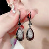 Irregular Smudging Resin Blue Jelly Ice Cute Geometric Bean Stud Earrings for Women Unique Design Party Jewelry Christmas Gift - Image 16