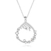 Long Chain Pendant Tear Drop Shinny Colorful Zircon Necklace Women Girl Wedding Birthday Gift - Image 10