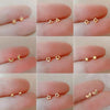 Korean Minimalism Gold Color Small Leaf Butterfly Stud Earrings for Women Daily Wear Ear Girls Pierc Gifts - Image 2