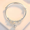 Silver Bangles Bracelets for Women Adjustable Hollow Bells Ball Bracelets Party Charm Jewelry - Image 6