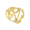 Hindu Yoga Om Open Ring For Women Stainless Steel Hollow Adjustable Indian Classic Spiritual Amulet Jewelry Gift - Image 5