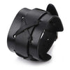 Leather Cuff Bracelet Punk Braided Bracelets Rock Leather Wristbands Mens Leather Bracelet Bangle Adjustable Wrap Bracelet Men - Image 19