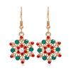 Christmas Tree Drop Earrings Small Bell Snowflake Earings for Women Cute Bowknot Dangle Earring Year Gift - Image 27
