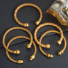Stainless Steel Gold Color Wire Knot Bracelet Hip Hop Women Men Open Cuff Bangle Pulseira Bileklik Jewelry Gifts - Image 3