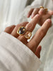 Geometric Open Ring with Contrasting Clear Stone Details - Image 25