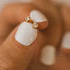 Stainless Steel Birthstone Earrings Pierced Gold Push-Pull Earrings Simple Ladies Holiday Party Gifts - Image 4