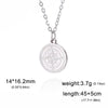 Compass Round Pendant Necklace Women Men Stainless Steel Neck Chain Hiphop North Star Sailing Travel Jewelry Gift - Image 6