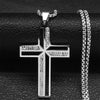 Catholic Cross Amulet Crystal Pendant Men Chain Necklace Gold Color Stainless Steel Necklaces Jewelry Masculino N4930S02 - Image 23