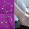 Silver Color Stamp Anklets For Women Foot Leg Chain Link Bracelet Double Layers Beach Accessories Jewelry - Image 7