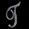 Crystal Rhinestone 26 Letters Women Collar Brooch Pin Corsage Bouquet Jewelry - Image 6