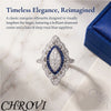 Style Silver ，Sapphire Ring ， Bridal Party Ring - Image 1