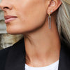 Gold Silver Color Double Loop Design Square Long Hoop Earrings Removable Punk Hip Hop Round Huggie Jewelry for Women - Image 2