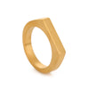 Stainlesss Steel Rectangle Signet Ring Men Women Gold Color Black Minimalist Smooth Rings Couple Jewelry Gift - Image 6