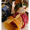 62mm Exclusive Design Multi-Color Acrylic Acetic Acid Wide Bracelet Bangle Stainless Steel Statement Jewelry - Image 4