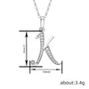 26 English Letter Zircon Pendant Necklace Temperament Personality Necklaces Jewelry Gift - Image 53