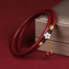 1/2pcs Flower Charm Vermilion Red Bangles Women Bangles Jade Bracelet National Style Chinese Style Jewelry - Image 2
